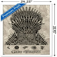 Zidni poster Game of Thrones-Željezno prijestolje, 22.375 34