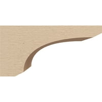 Ekena Millwork 4 W 8 D 4 H serija Široka nasljeđe grubo cedar drvene zglobne timice Corbel, primed tan
