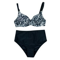 & komplet kupaćih kostima s podstavom i printom ženski push-up bikini kupaći kostim modna odjeća za plivanje visokog