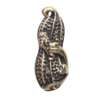 Izvrsni mesingani obrt privjesak privjesak od mesinga u obliku kikirikija ukras za ključeve