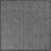 Moderni pravokutni tepisi za sobe u jednobojnoj sivoj boji, 4' 6'