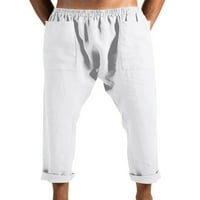 Muške hlače za jogging u donjem rublju, jednobojne hlače s džepovima, fitness hlače, rastezljive sportske hlače