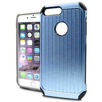 Mundaze Blue Metallic Slimfit dvostruko slojevito kućište za Apple iPhone plus telefon