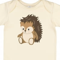 Šarmantna slatka šumska životinja jež kao poklon bodiju za dječaka ili djevojčicu
