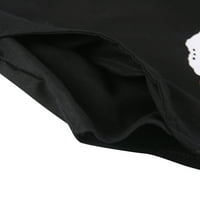 Ženski labavi kombinezoni u donjem rublju, ležerni Polukombinezoni bez rukava s printom lubanje i crnom mačkom